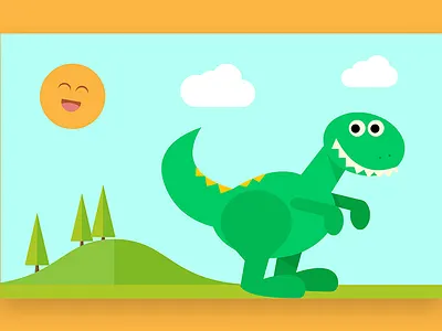 Interview With Una dinosaur illustration interview nature story storytelling sun