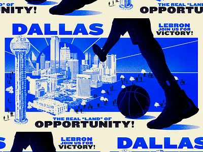 ESPN LeBron James - Killed art dallas espn illustration lbj lebron nba