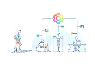 Blissfully Project Illustration #2 app blissfully drawing illustration line art paint sketch