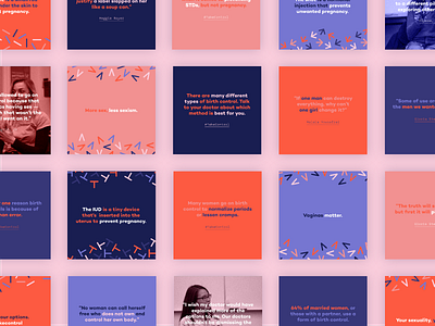 We Are V Campaign brand branding female health feminism instgram pattern sex sexual health social media