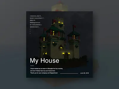 My house is in Shanghai 3d magicavoxel pixel