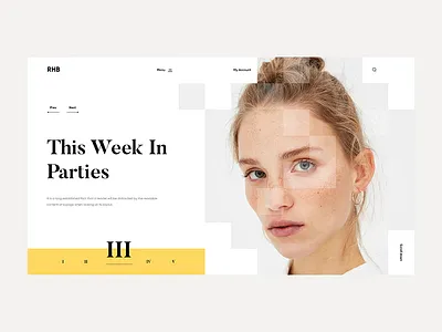 RHB art design fashion giga landing photograpgy product tamarashvili ui ux web