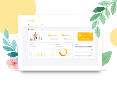 Accounting Dashboard dashboard illustration minimal ui
