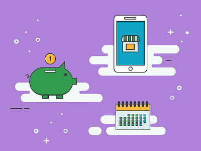 E-commerce Icons Set icons illustration marketing vector