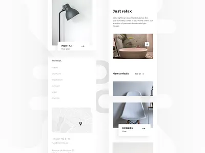 mnmlst. Furniture Store clean e commerce furniture minimalist shop store switzerland ui ux