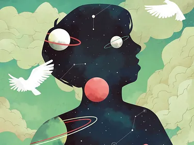 SKY autism birds day dream illustration sky
