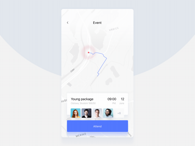 Event Detail app attendance education event icons location map navigation school settings study