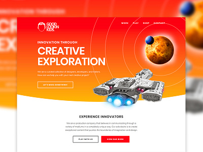 Good Lookin Kids Inc - Homepage css css animation hero homepage landing space ui ux web design