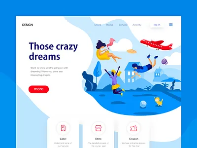 Those crazy dreams inbetweening lighthouse scenery ui web