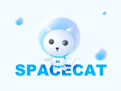SpaceCat photoshop illustrations spacecat