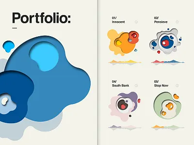 Compositions Portfolio screen chart fluid geometric graphic design iconography icons illustration typography ui ux web design website