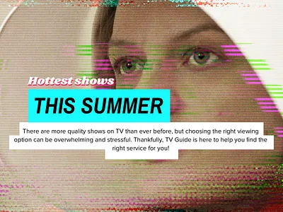 Glitch Art glitch movies shows tv typography