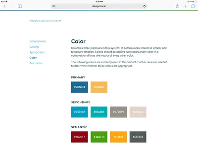 Phoenix Design System raleway roboto system ui ux