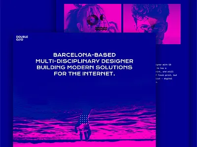 Small Creative Agency Landing page Design agency blue creative homepage icons illustration landing page minimal photography pink typography web