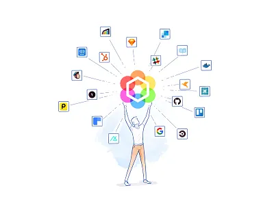 Blissfully Project Illustration #4 app blissfully drawing illustration line art paint sketch