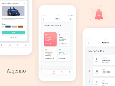 iOS app - used to capture data using a phone’s sensor. capsule capture data ios mobile sensor ui ux
