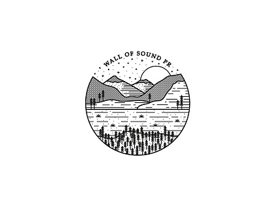 Wall Of Sound PR Landscape hills lake landscape moon mountains pr trees wall of sound