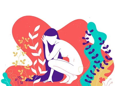 Eve eve floral girl human illustration leaves naked nature woman