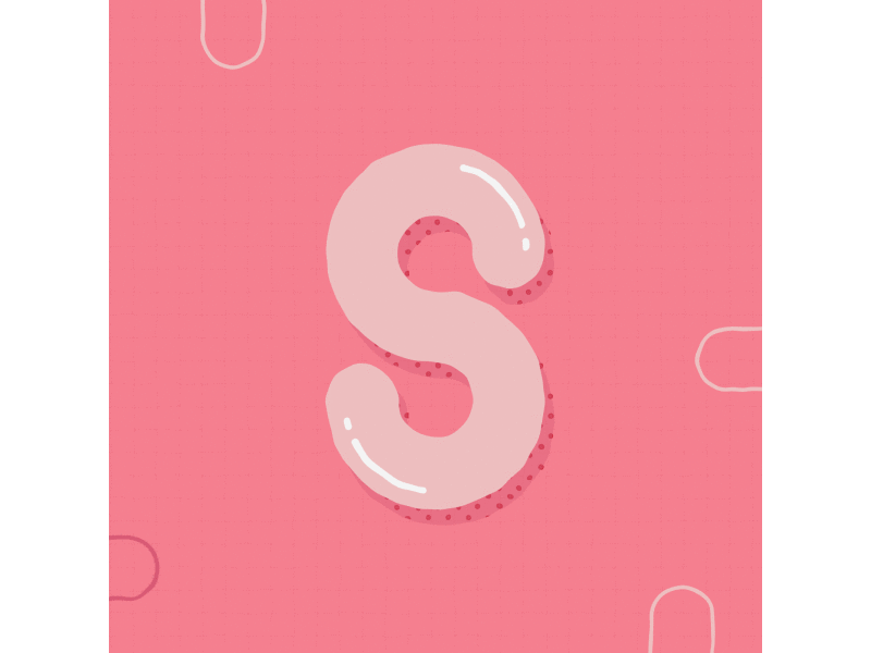 Shine + AE project balloon bright characters gliph happy jump letters rubber shine sticker type typography