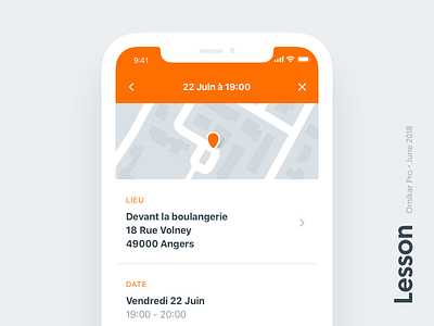 Lesson • Ornikar Pro android design system ios iphonex mobile native navigation react style guide ui kit