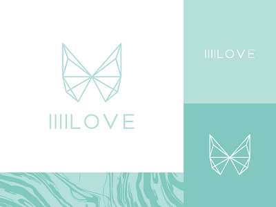 llllLOVE Logo brand branding color identity logo
