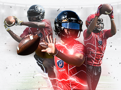 USA 7on7 7on7 american athlete design effects football marketing sports usa