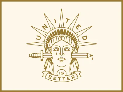 United. art branding design graphic design hand drawn illustration immigration logo new york portfolio typography