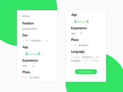 Filter exploration checkbox daniel filter form mobile position radio