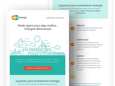 EEC Eco Energy Newsletter #2 digital illustration digital marketing edm email email design email newsletter flat design infos news newsletter web web design