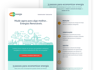 EEC Eco Energy Newsletter #2 digital illustration digital marketing edm email email design email newsletter flat design infos news newsletter web web design