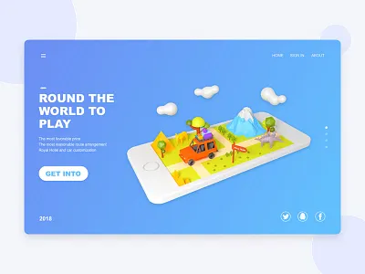 C4D design the world of mobile phones c4d interface poster ps sketch vision