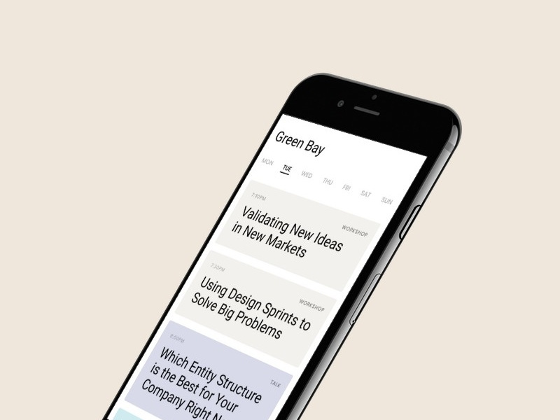 Example of Minimal Conference Schedule