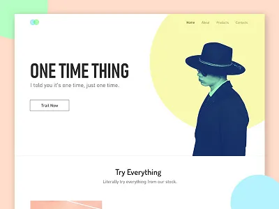 Homepage adobexd banner hero banner homepage landing page minimal pastel ui web webs website websites xd