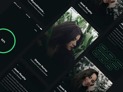 Speed Dating Dark UI clean design dark ui dating dating app design ios iphone mobile app sketch speed dating