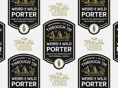 TtW&W Porter Beer Label beer label custom type dribbble lettering logo design monoweight illustration packaging design porter typography