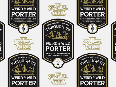 TtW&W Porter Beer Label beer label custom type dribbble lettering logo design monoweight illustration packaging design porter typography