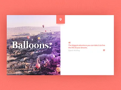 A quick shot color drop shadow interface landscape minimal ui ui design ux ux design web website