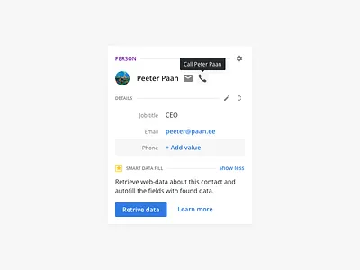 Testing Ghost Buttons button card collapse data expand ghost hover person tooltip ui