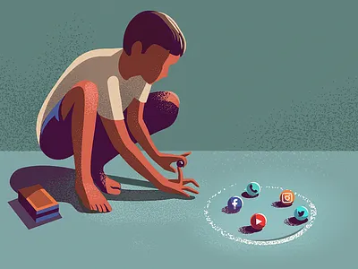 Playing field - 01 apps childhood digital games goli illustration india marbles play playing field social traditional games