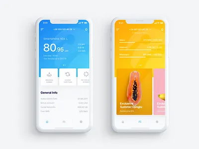 Concept Ukrainian operator LifeCell app interaction ios iphone lifecell mobile network operator provider ui ux x