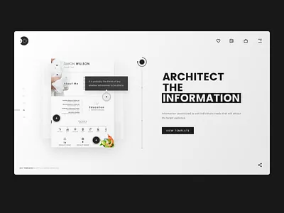 iCV. Third Section cv e commerce online scroll section shop store templates ui ux