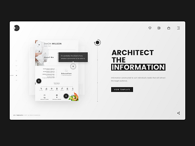 iCV. Third Section cv e commerce online scroll section shop store templates ui ux