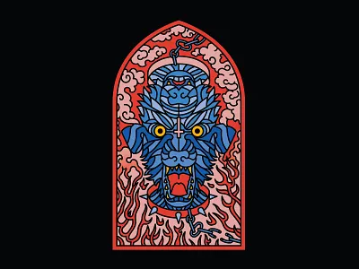 Stained Glass 18 illusion stained glass window