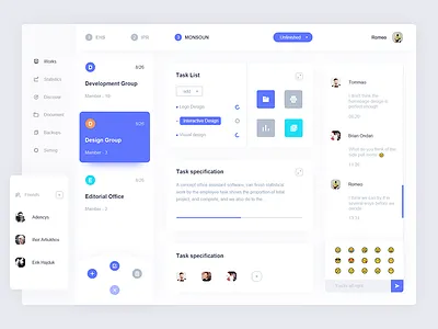 e.office-4*3-2 document efficiency graph office staff statistics storage work