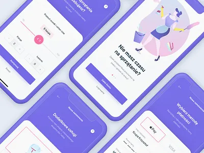 Pozamiatane.pl app redesign app clean cleaning house ios maise ui ux water