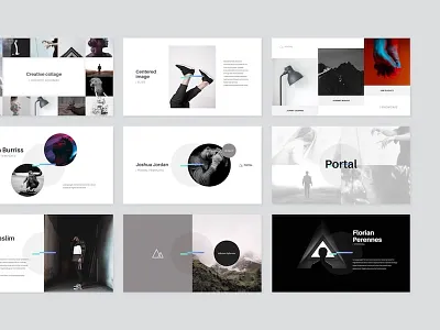 Portal Presentation brand deck keynote layout portfolio presentation showcase slide template