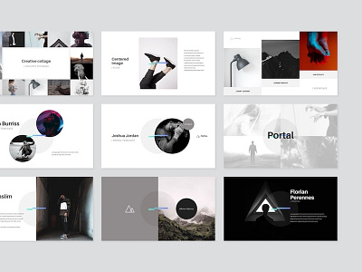 Portal Presentation brand deck keynote layout portfolio presentation showcase slide template