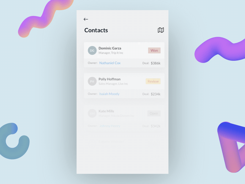 Layers CRM - Contact Information activity ae contact crm email layers map maps mobile principle uber