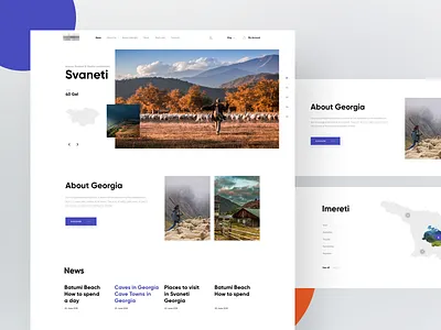 Travel booking clean color giga inspiration map tamarashvili travel