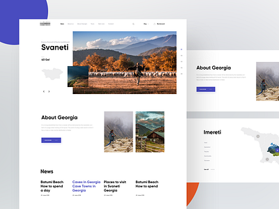 Travel booking clean color giga inspiration map tamarashvili travel